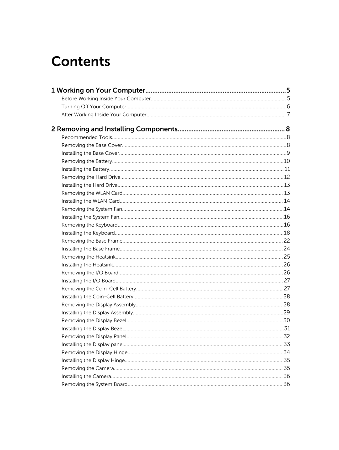 Dell 3450 owner manual Contents 