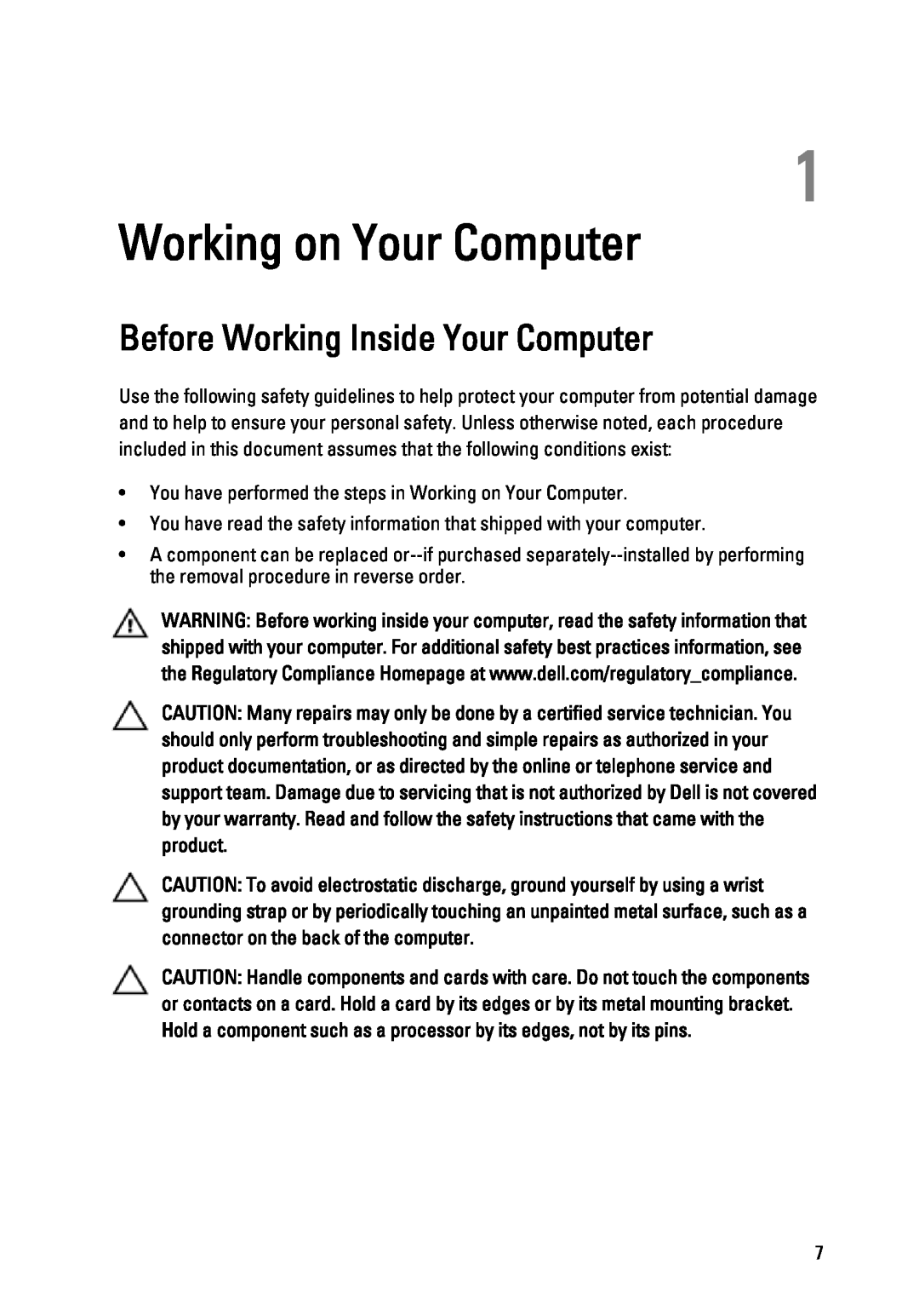 Dell 3450 owner manual Working on Your Computer, Before Working Inside Your Computer 