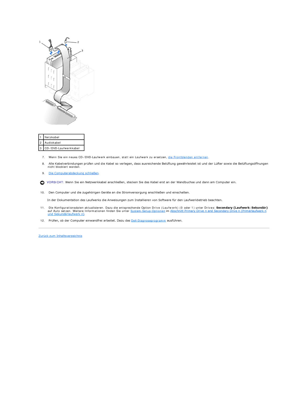 Dell 350 manual Zurück zum Inhaltsverzeichnis 