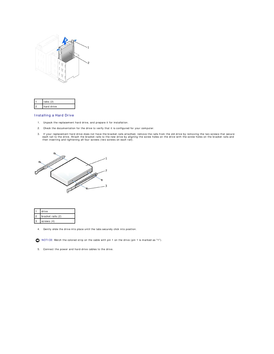 Dell 350 manual Installing a Hard Drive 