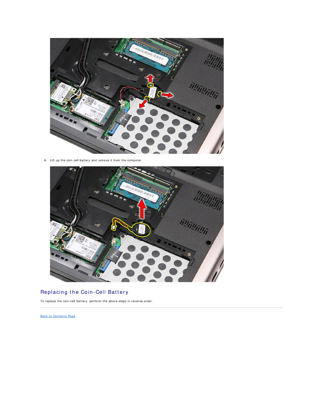 Dell 3500 specifications Replacing the Coin-Cell Battery 