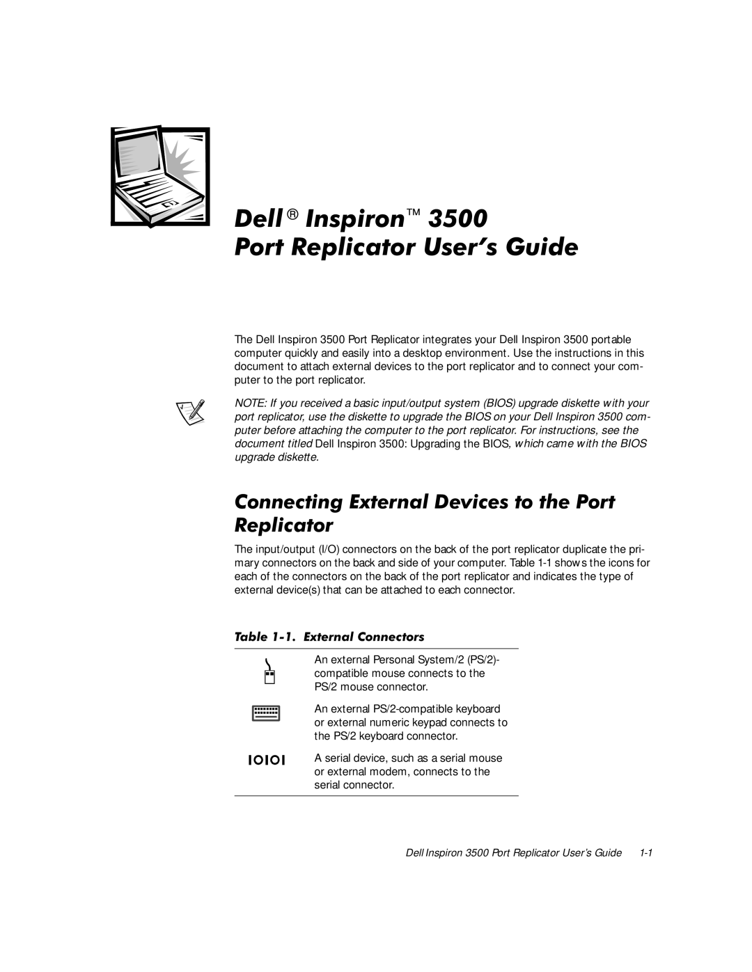 Dell 3500 manual 3RUW5HSOLFDWRU8VHU·V*XLGH 