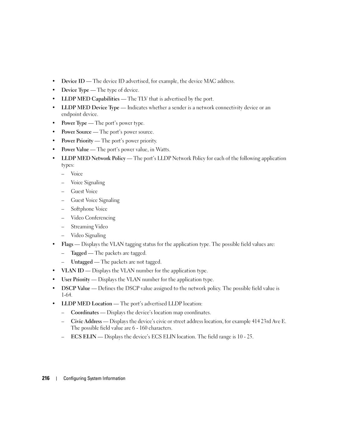 Dell 3548 manual Configuring System Information 