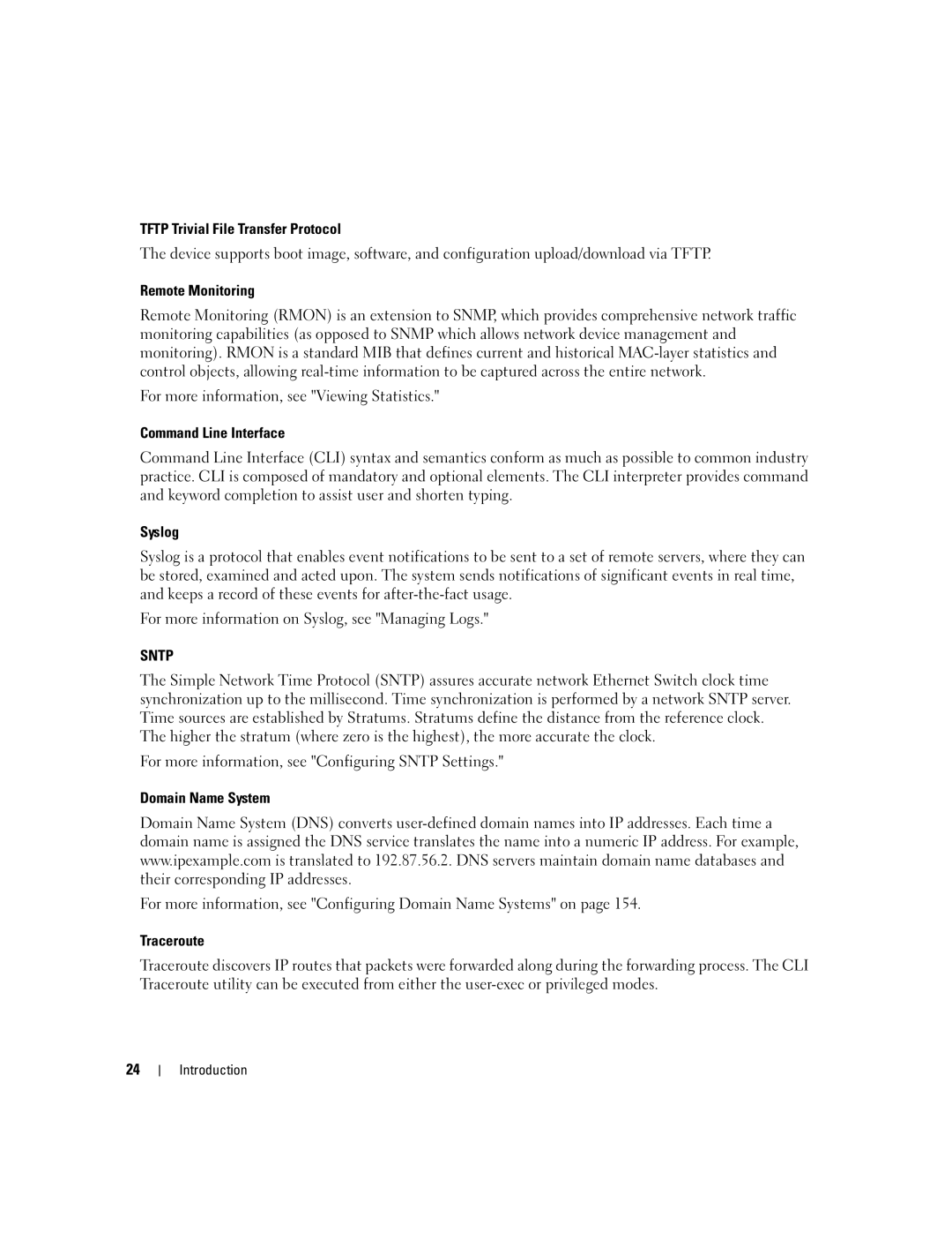 Dell 3548 manual Sntp 