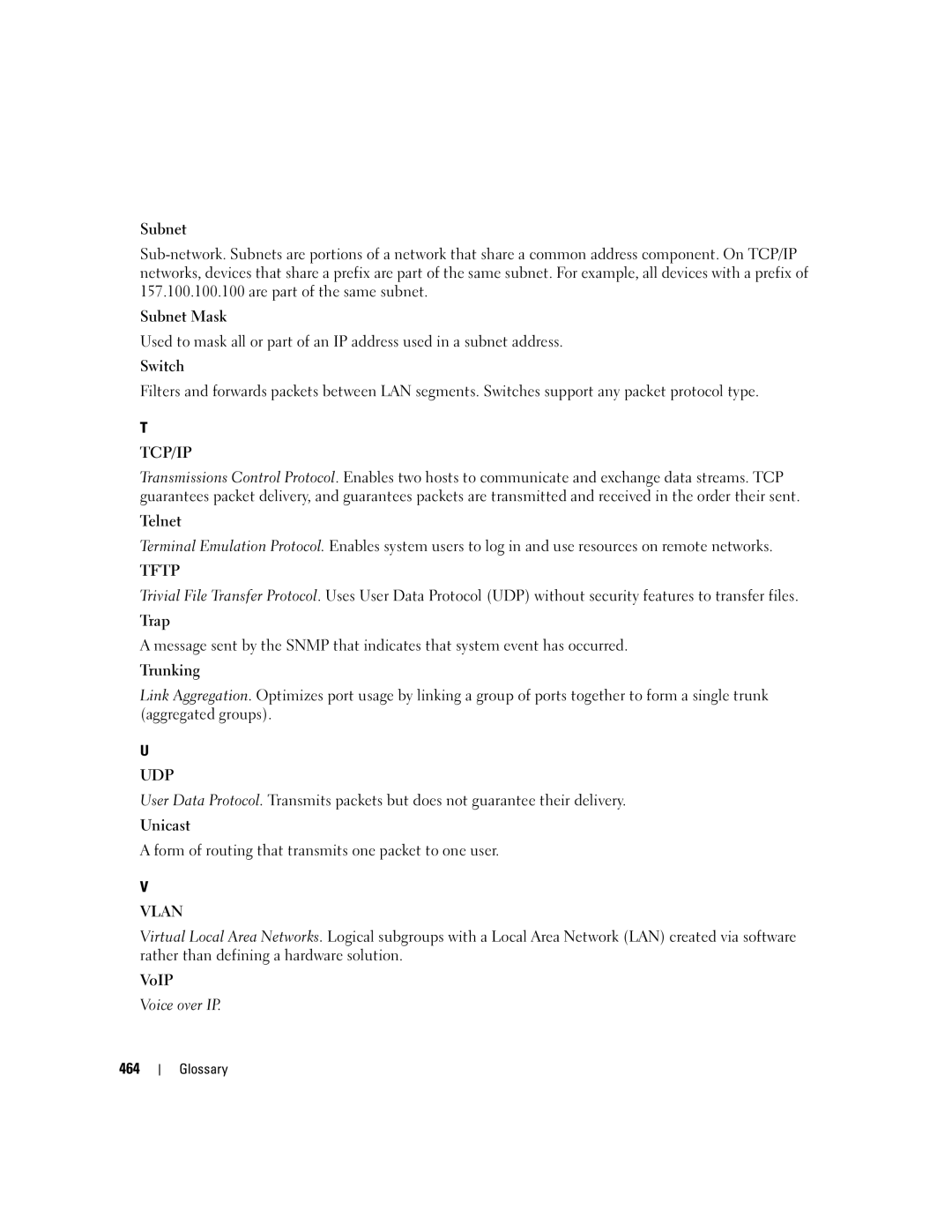 Dell 3548 manual Tcp/Ip 