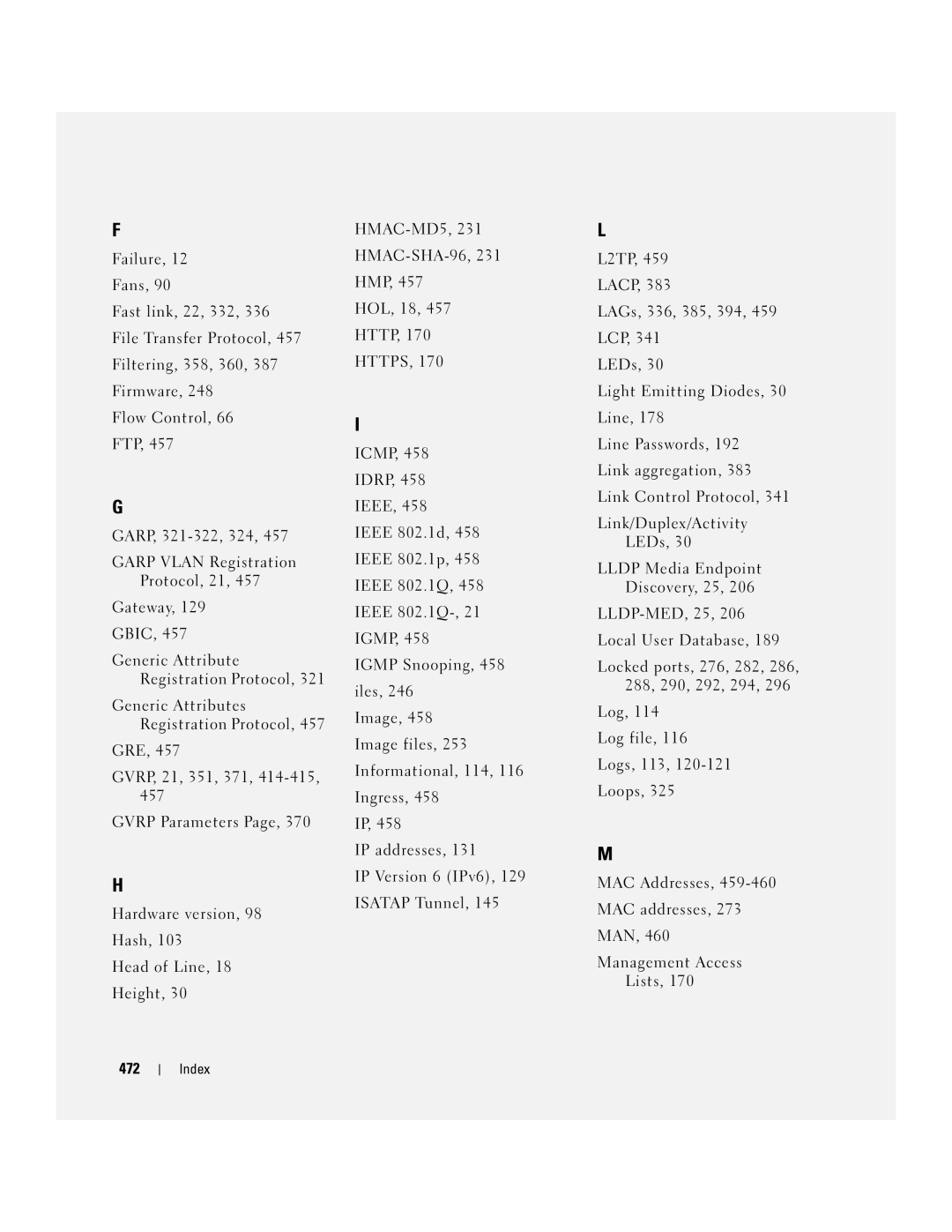 Dell 3548 manual Index 