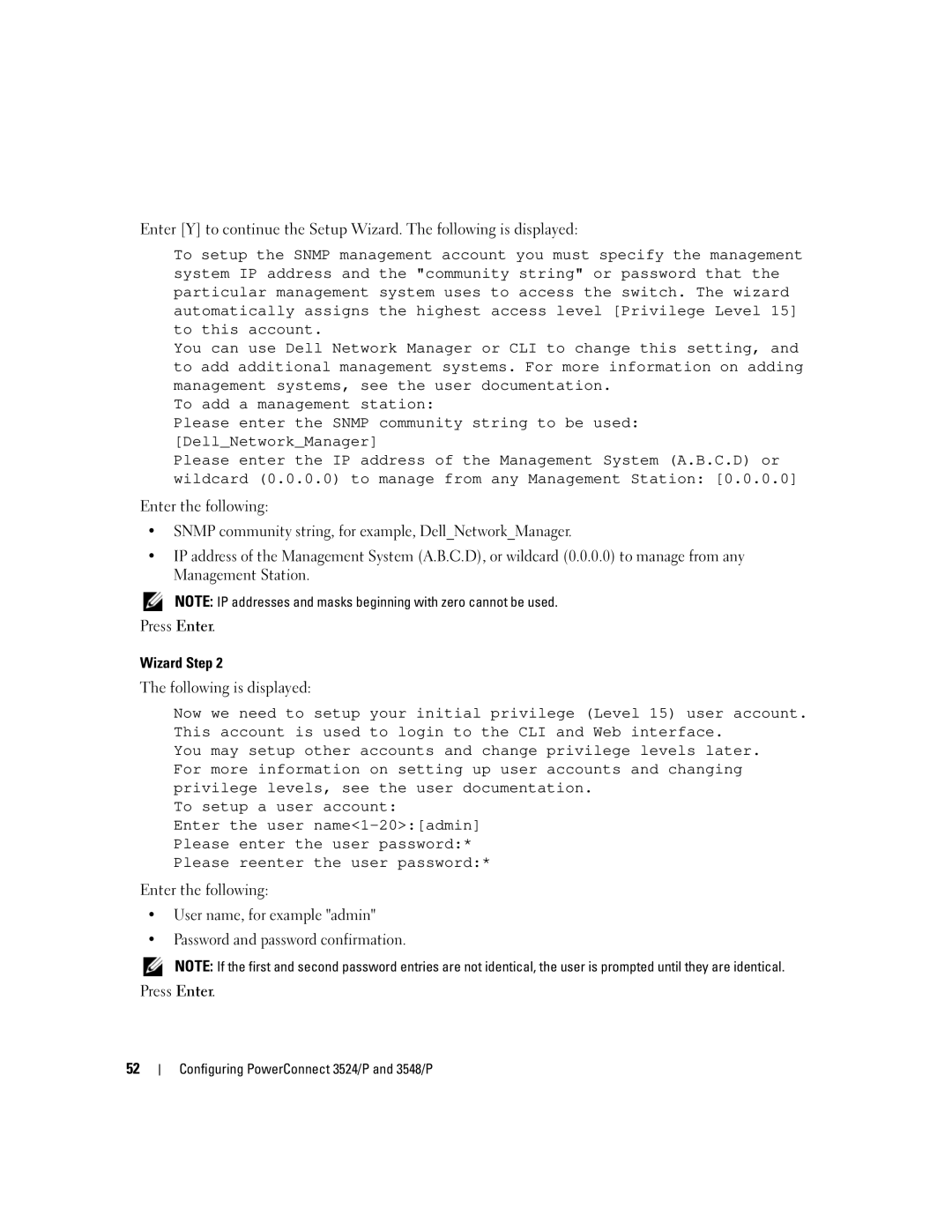 Dell manual Configuring PowerConnect 3524/P and 3548/P 