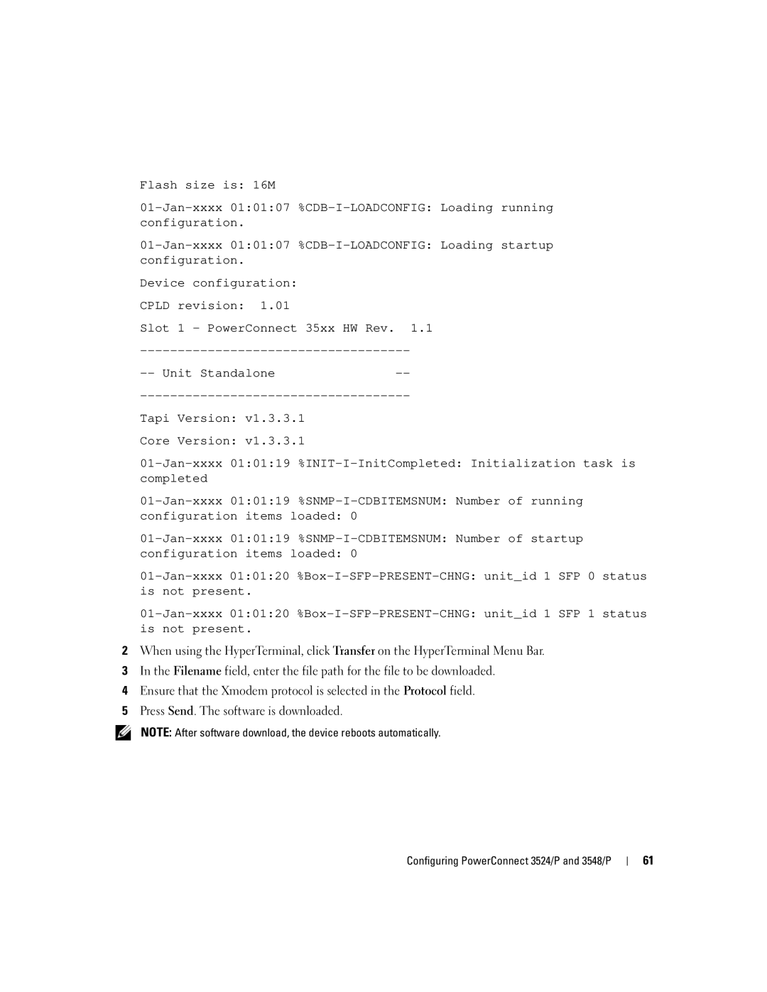 Dell manual Configuring PowerConnect 3524/P and 3548/P 