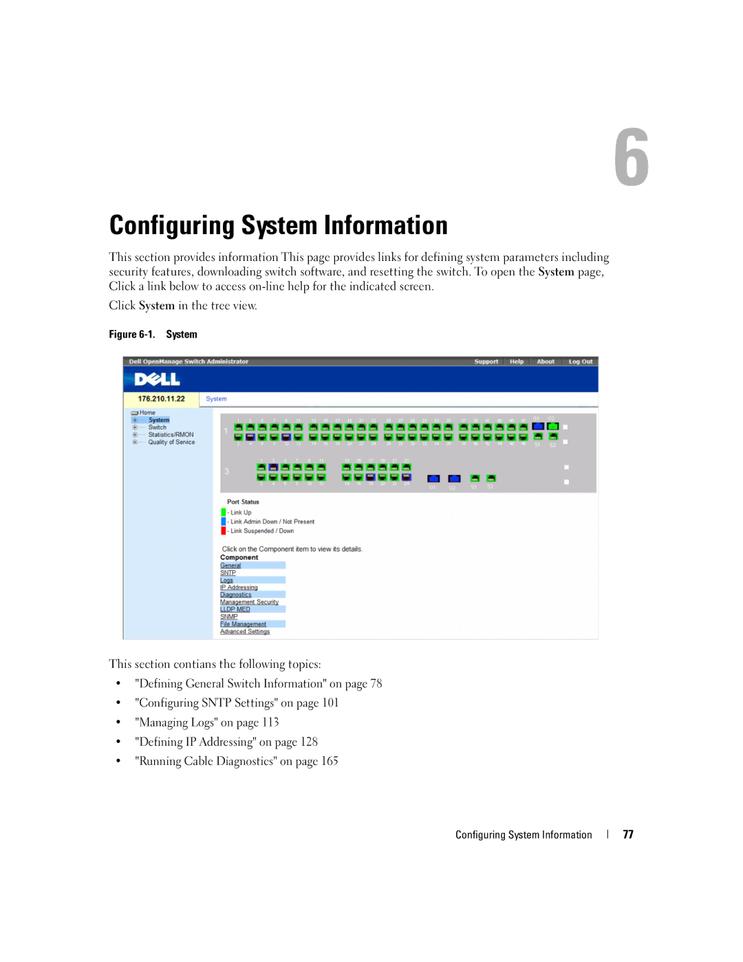 Dell 3548 manual Configuring System Information 