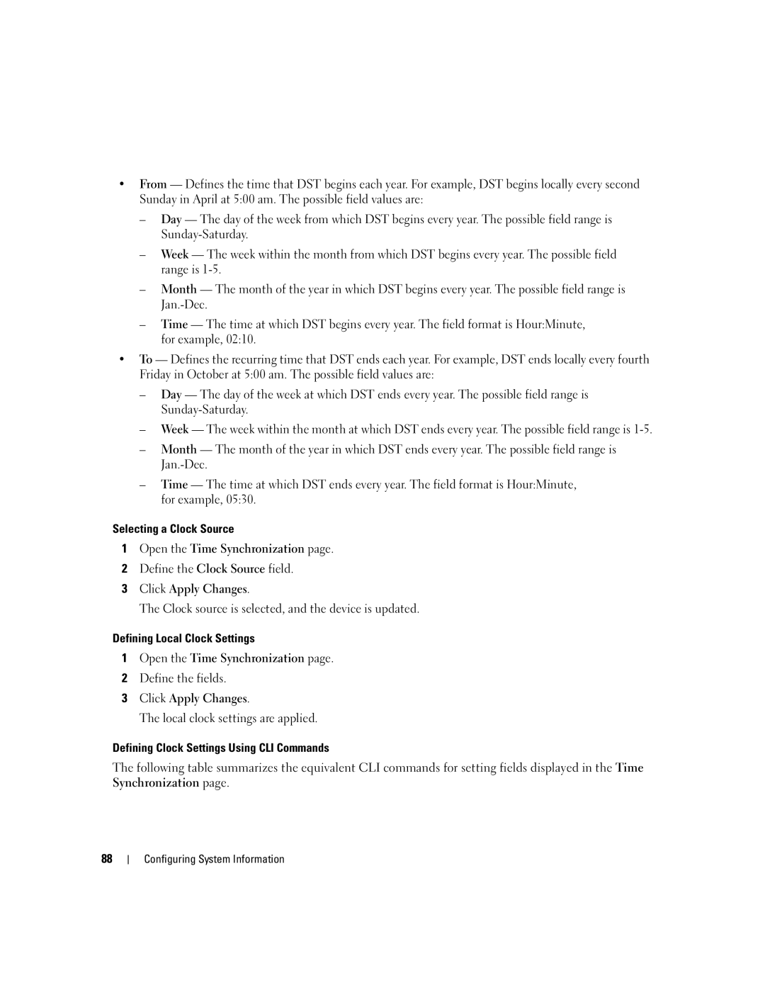 Dell 3548 manual Configuring System Information 