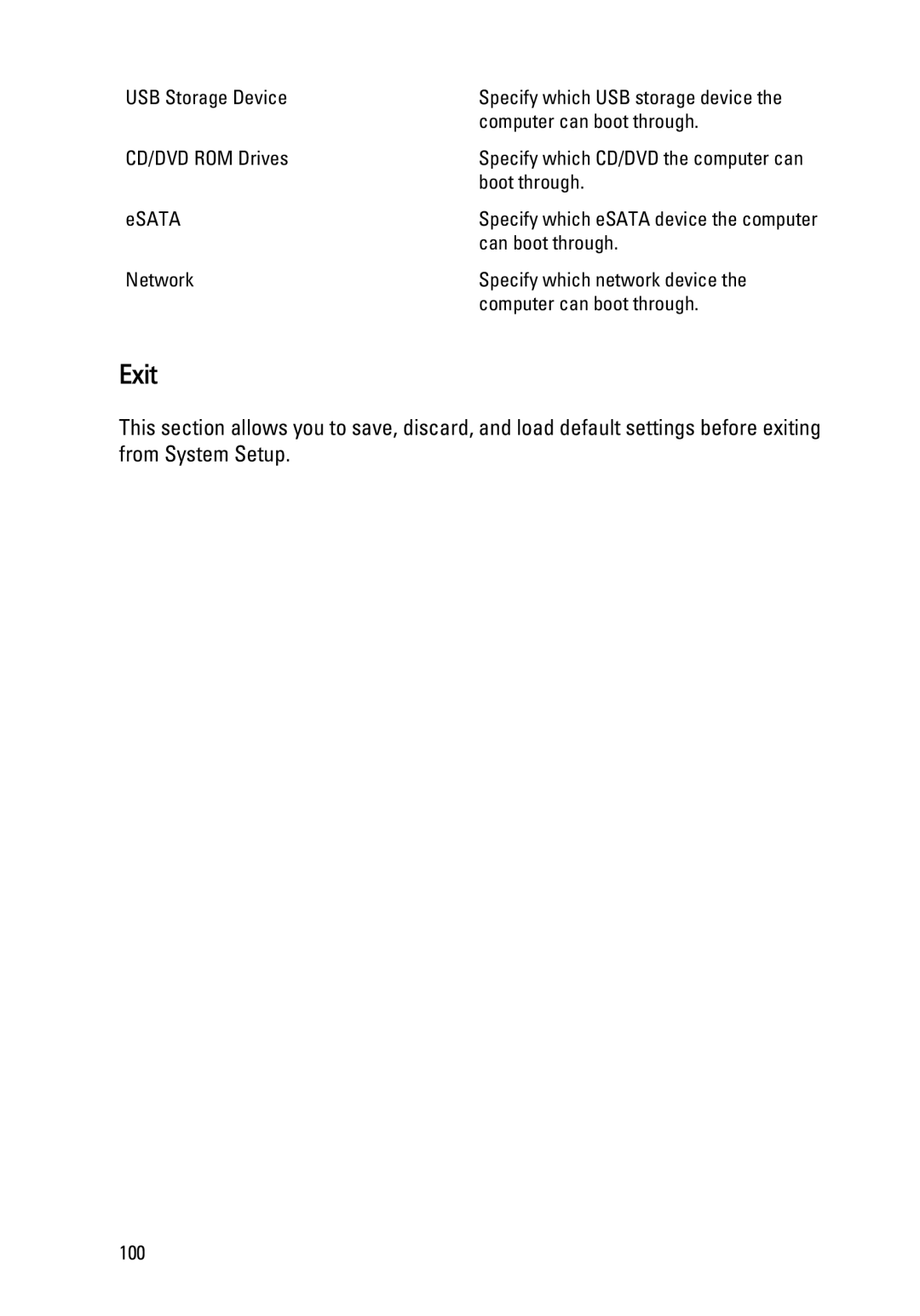 Dell 3550 owner manual Exit 