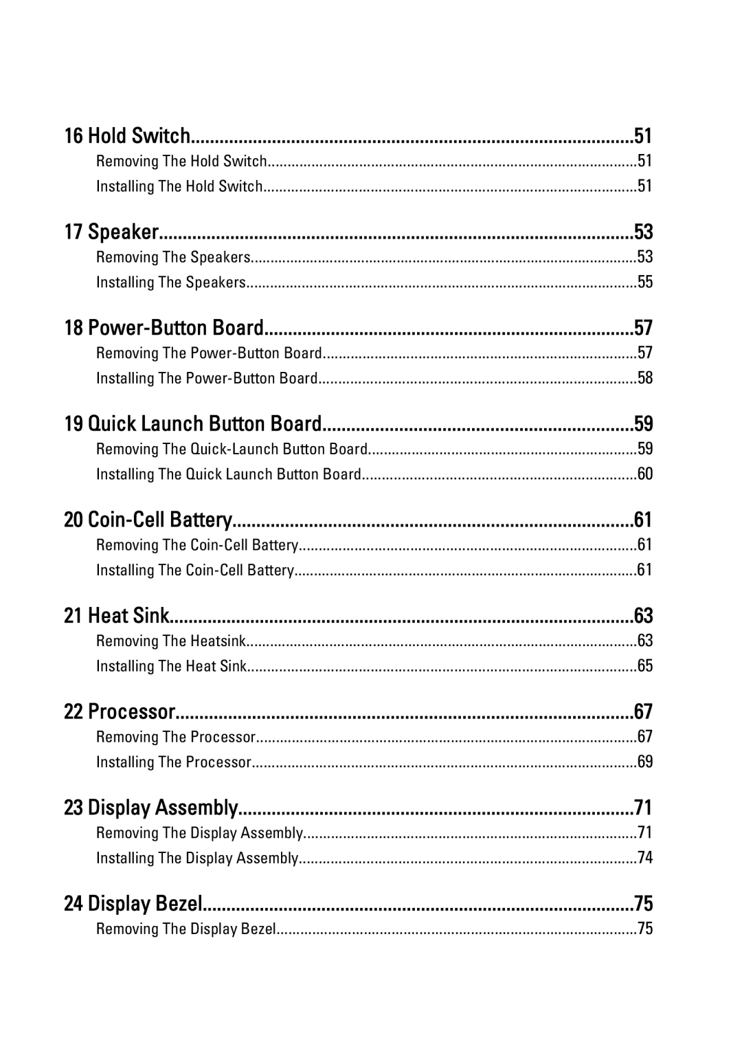 Dell 3550 owner manual Hold Switch 