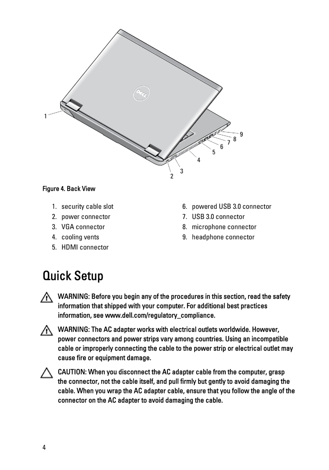 Dell 3560, 3460 manual Quick Setup 