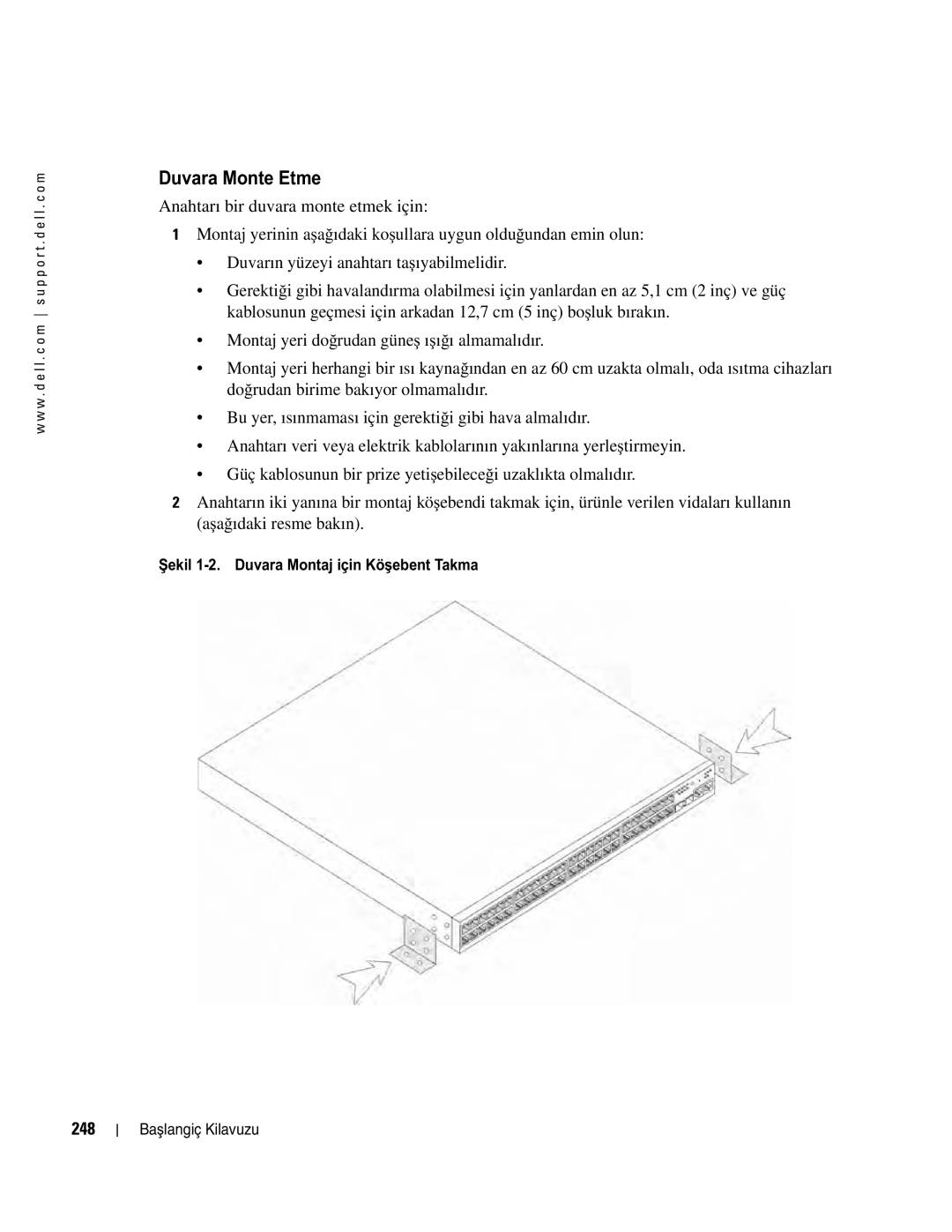 Dell 35XX manual Duvara Monte Etme, 248 