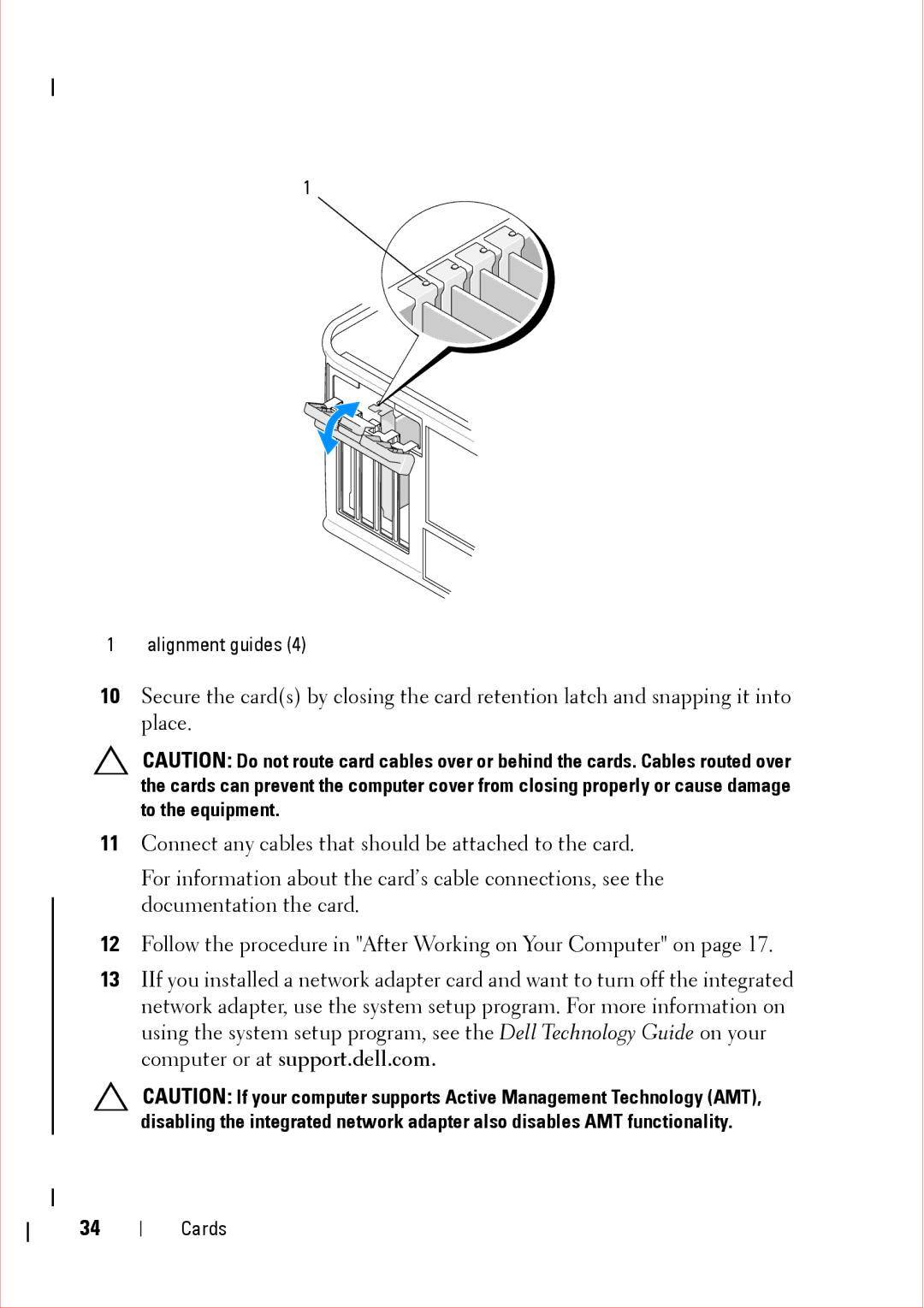 Dell 360 service manual Alignment guides 