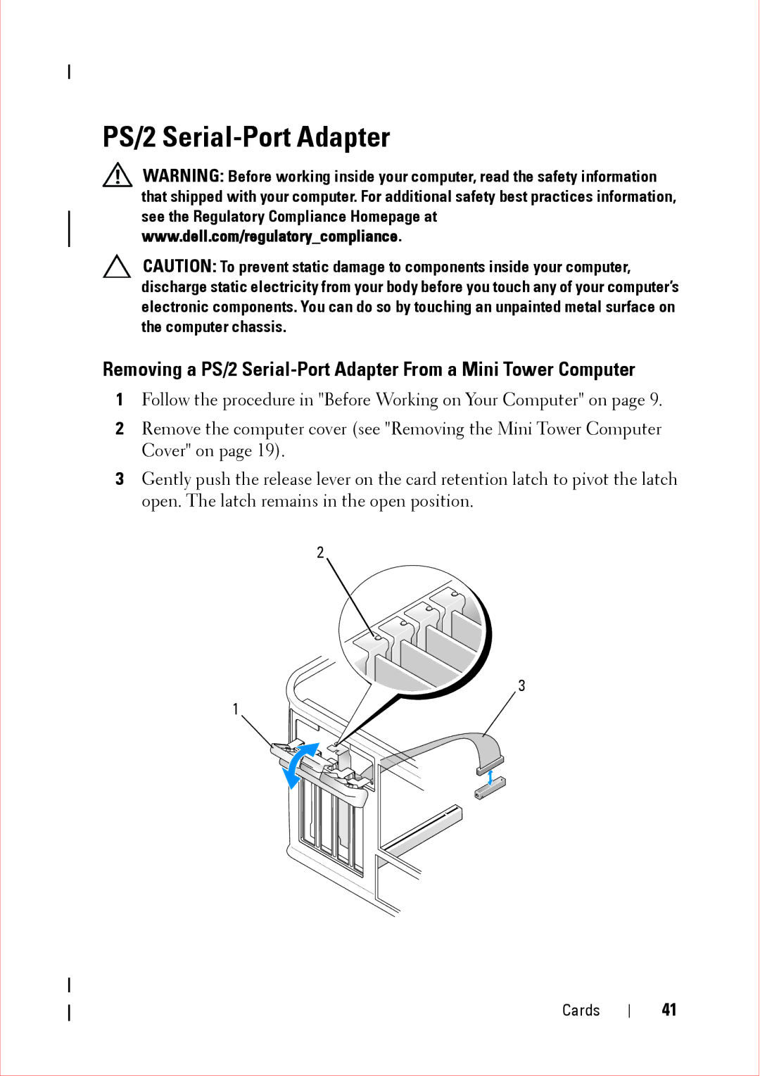 Dell 360 service manual PS/2 Serial-Port Adapter 