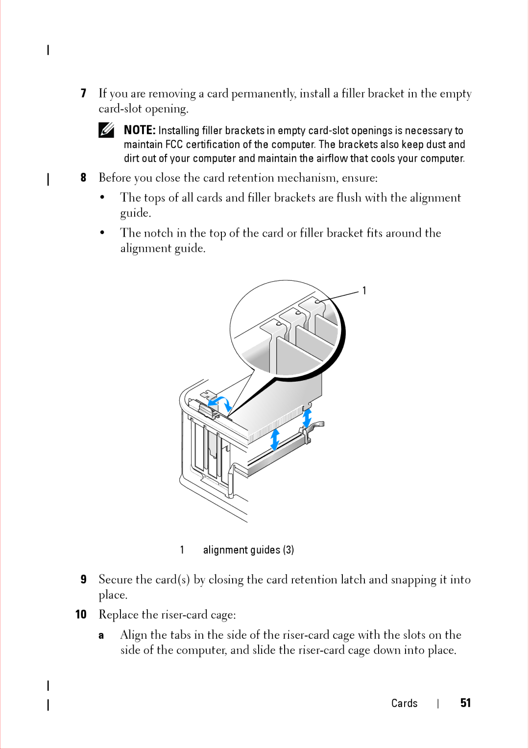 Dell 360 service manual Alignment guides 