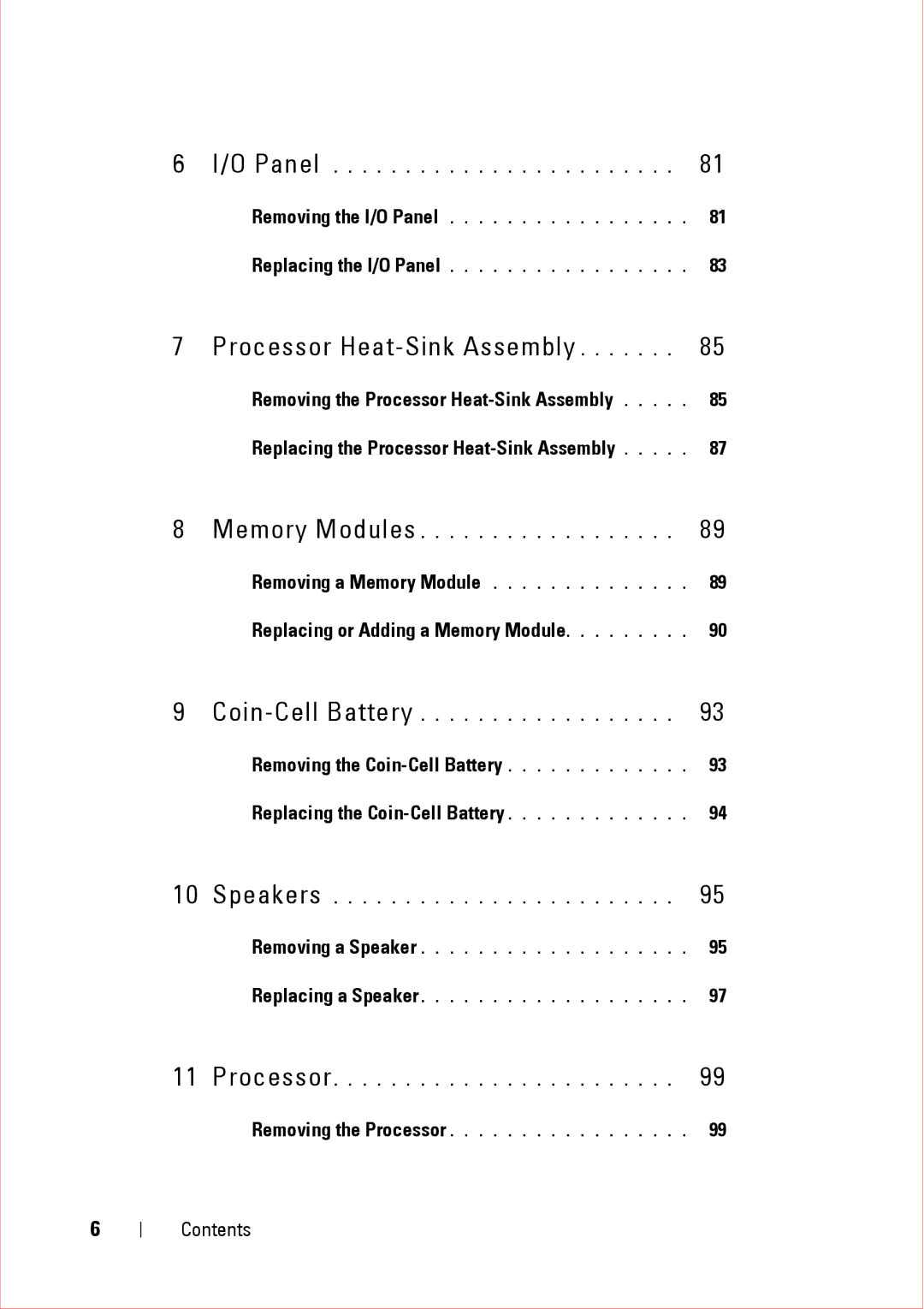 Dell 360 service manual Processor Heat-Sink Assembly 