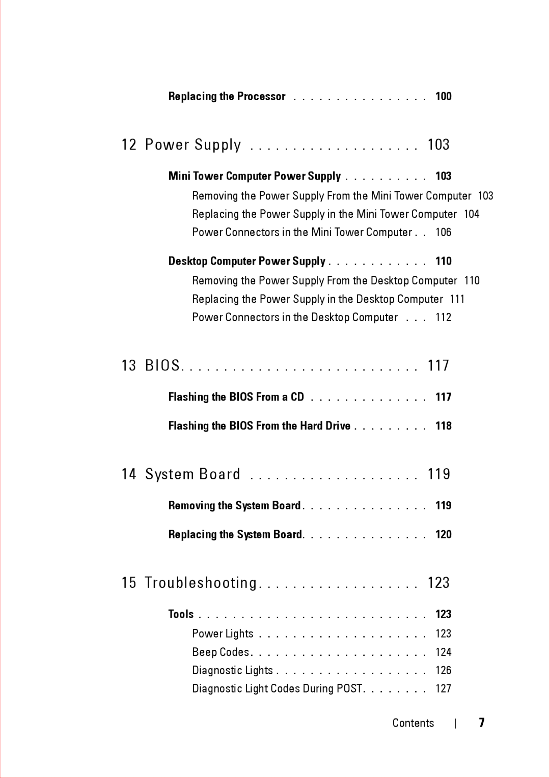 Dell 360 service manual Mini Tower Computer Power Supply 