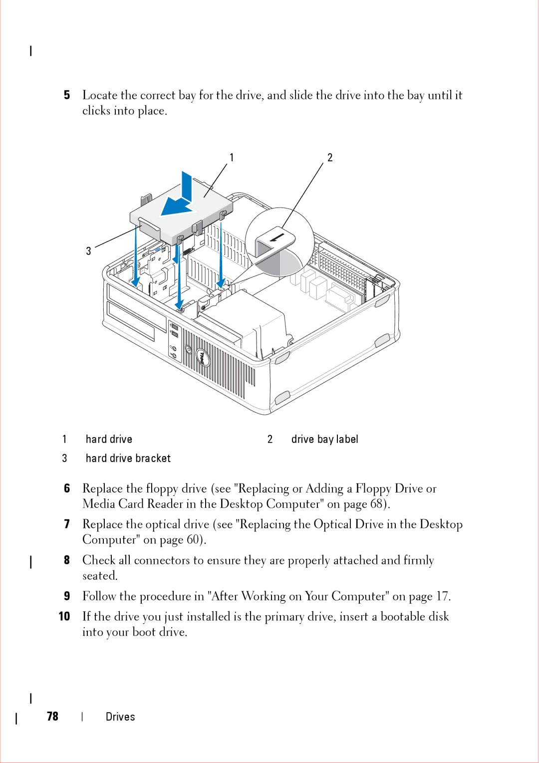 Dell 360 service manual Hard drive 