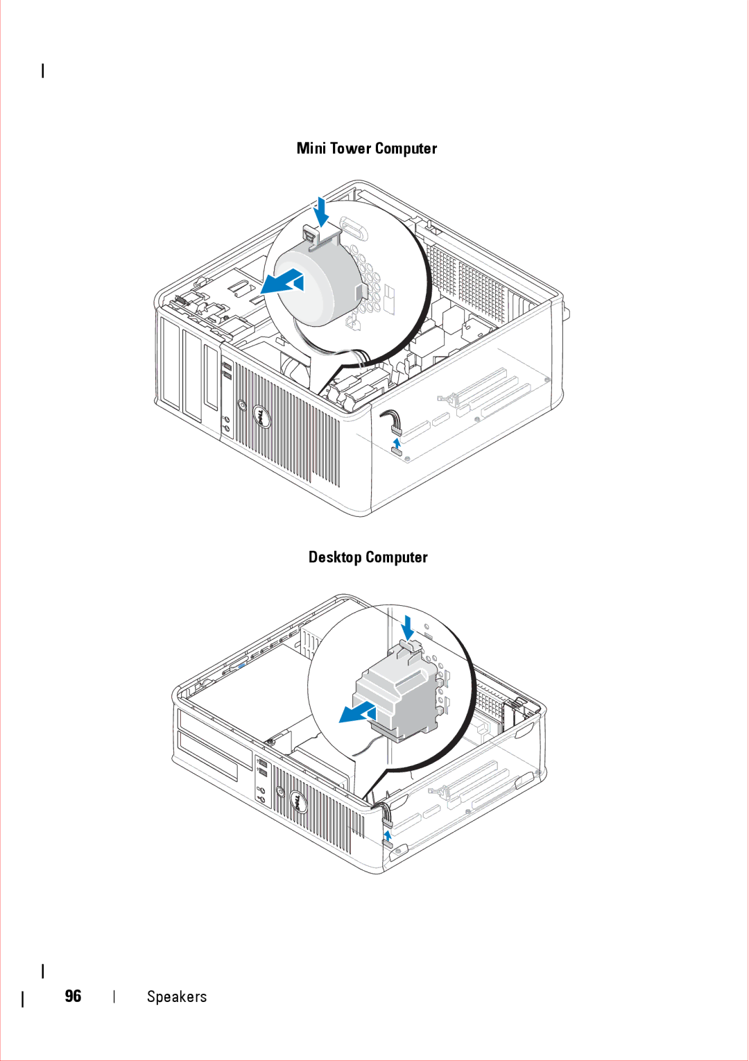 Dell 360 service manual Speakers 