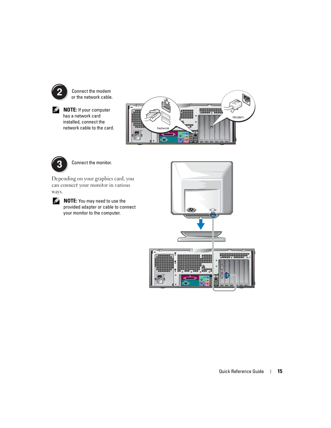 Dell X3156, 370 manual Connect the modem 