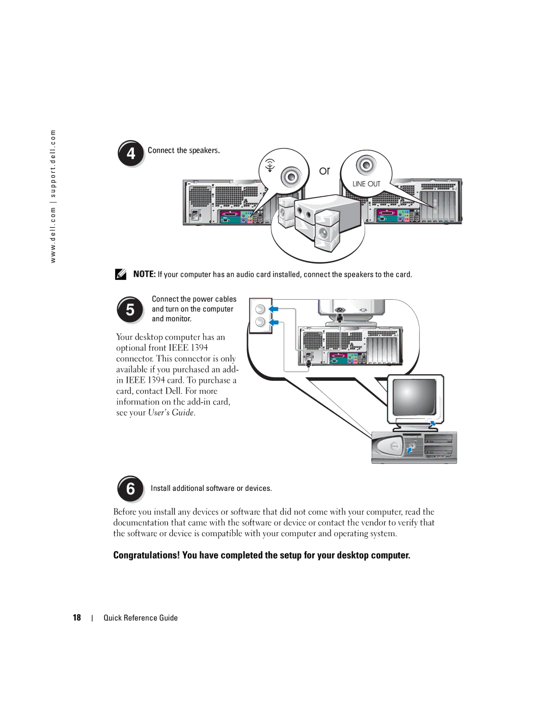 Dell 370, X3156 manual See your User’s Guide 