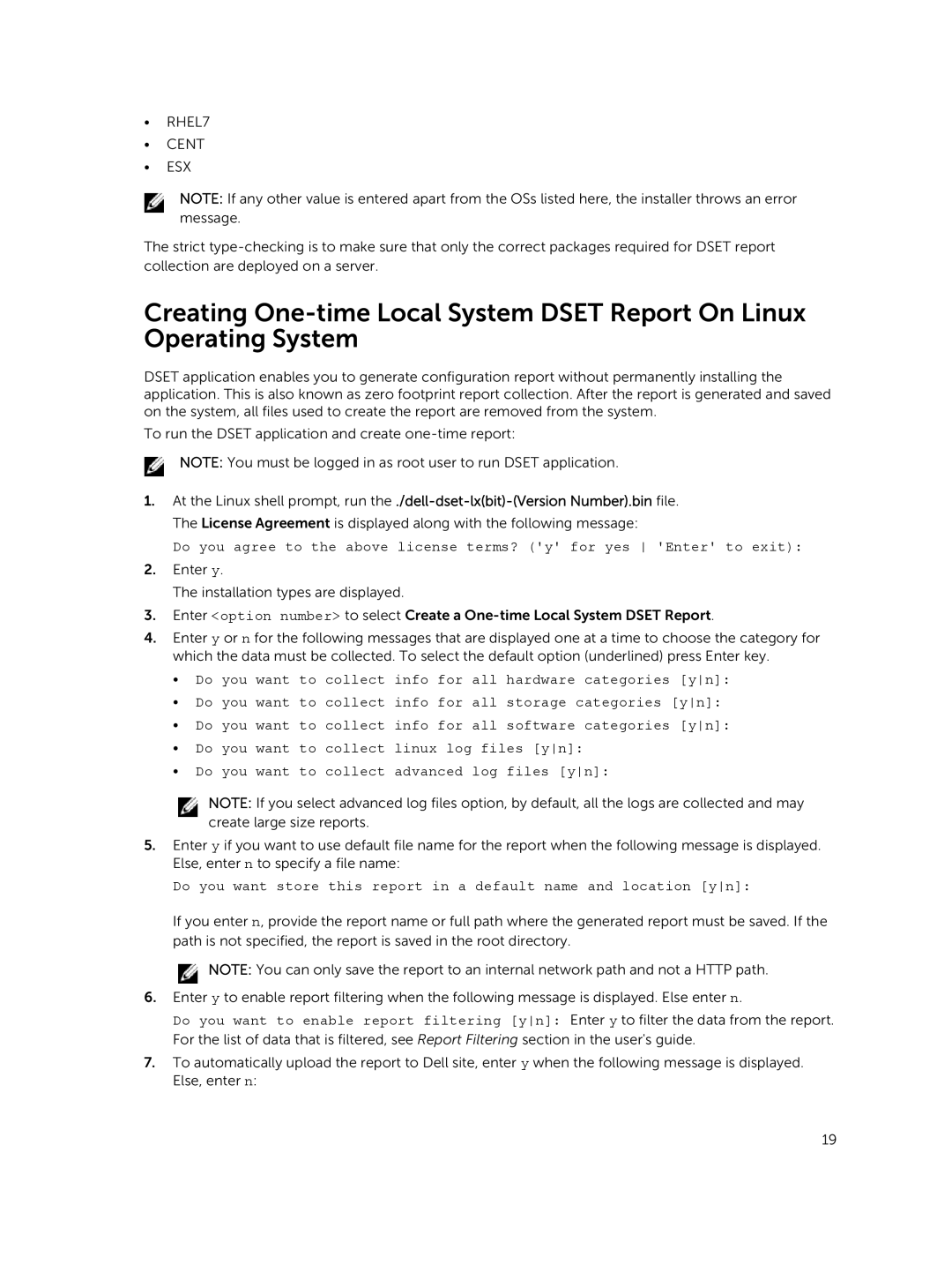 Dell 3.7.0 manual RHEL7 Cent ESX 