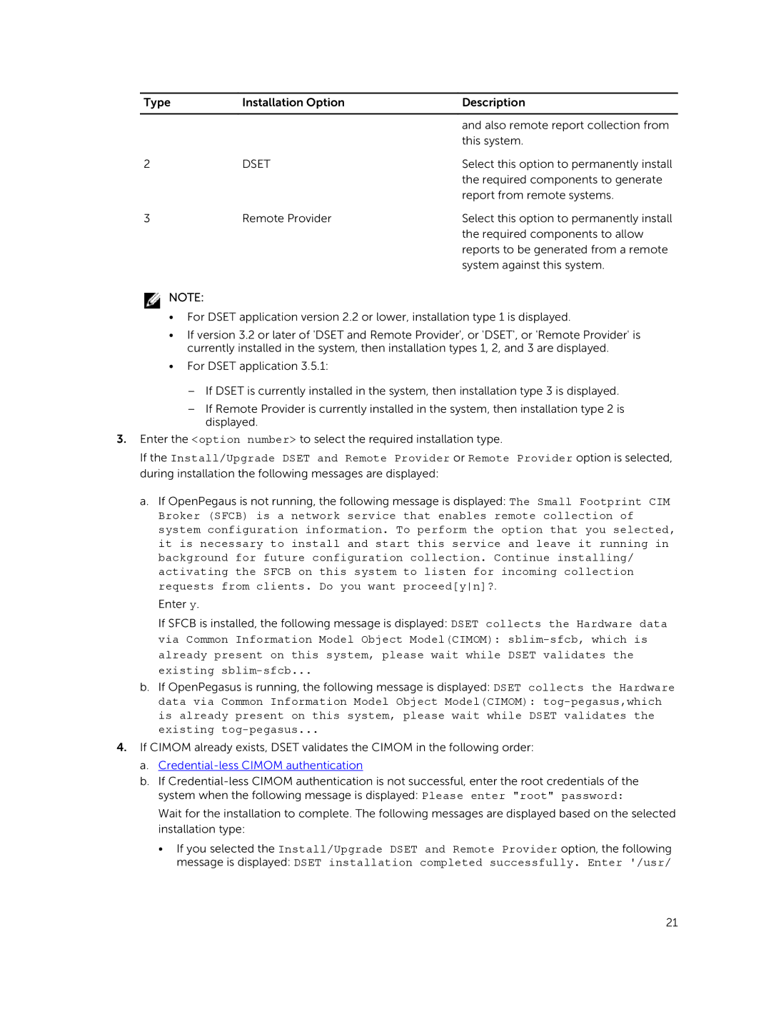 Dell 3.7.0 manual Required components to generate 