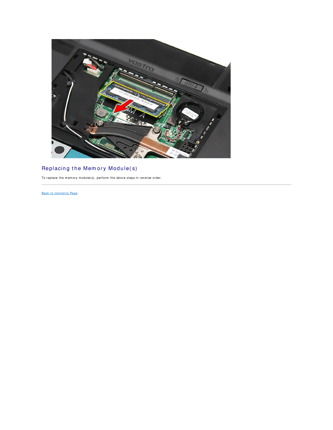 Dell 3700 specifications Replacing the Memory Modules 