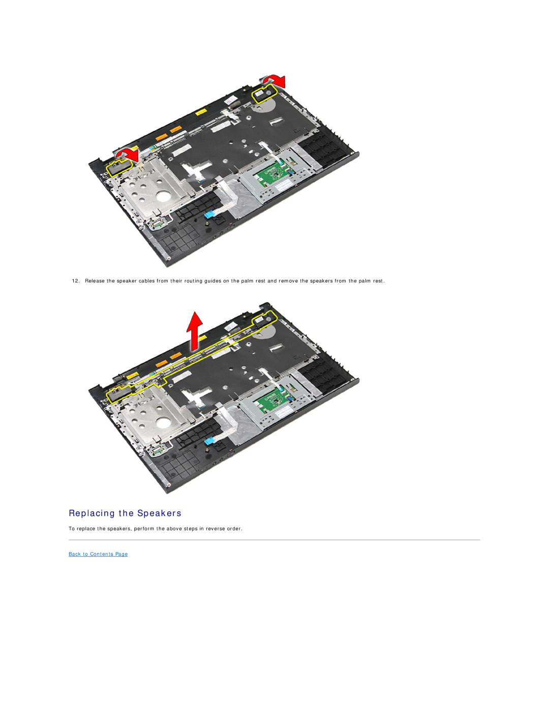 Dell 3700 specifications Replacing the Speakers 