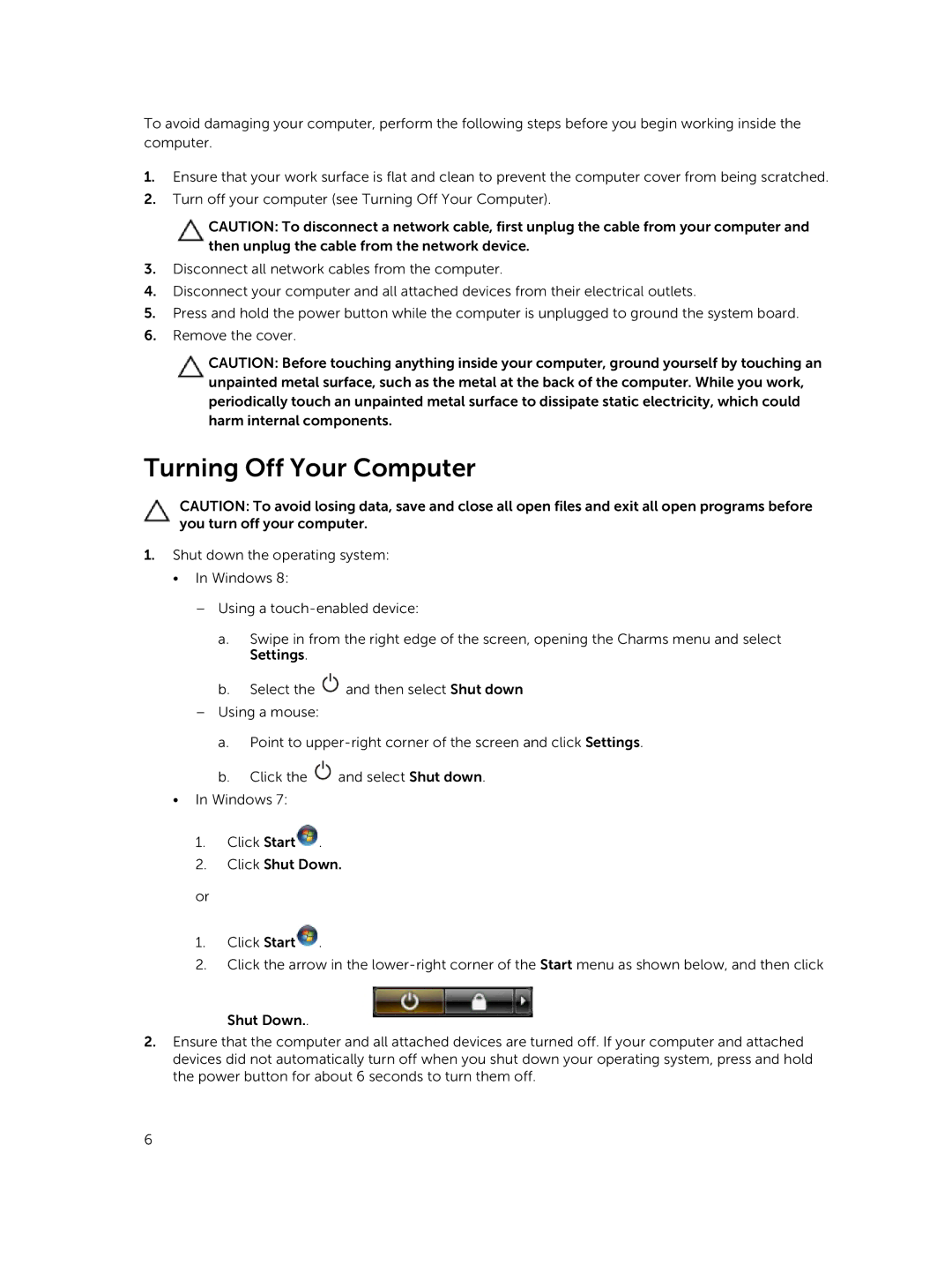 Dell 3800 owner manual Turning Off Your Computer 