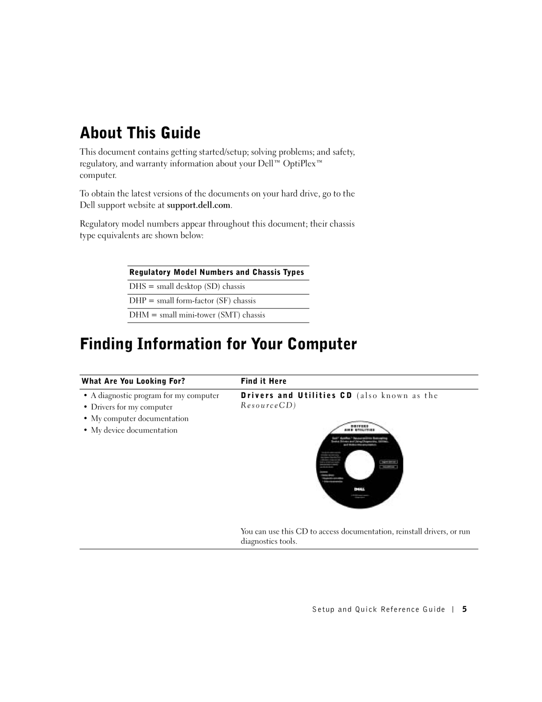 Dell 38WYD manual About This Guide, Finding Information for Your Computer 