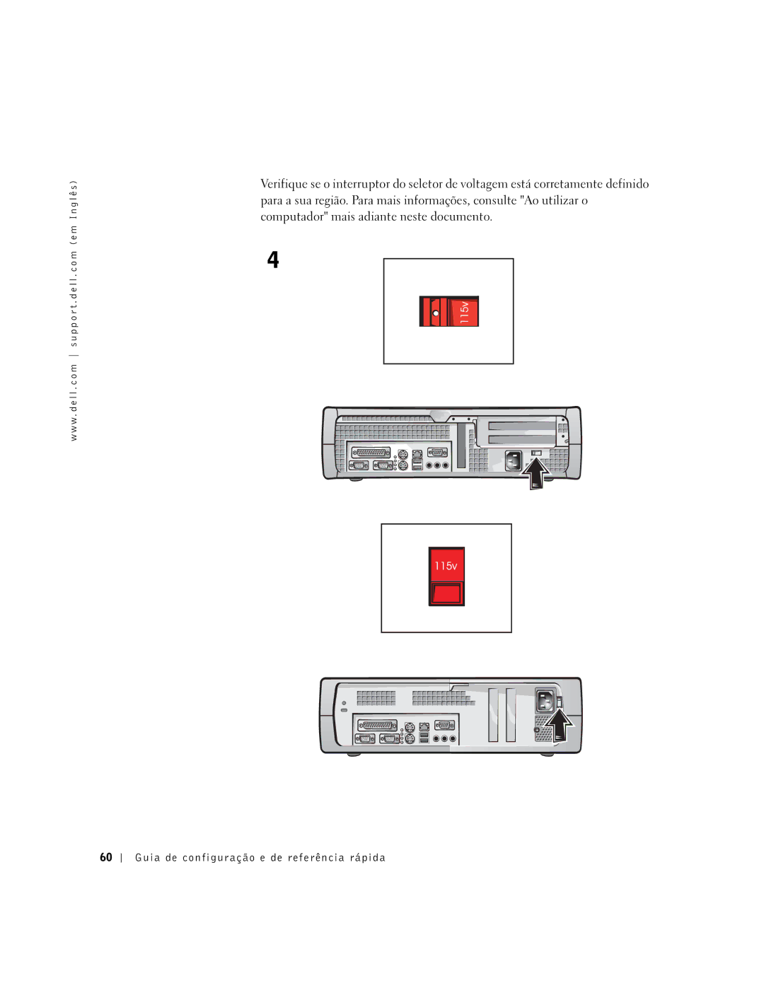 Dell 38WYD manual Guia de configuração e de referência rápida 