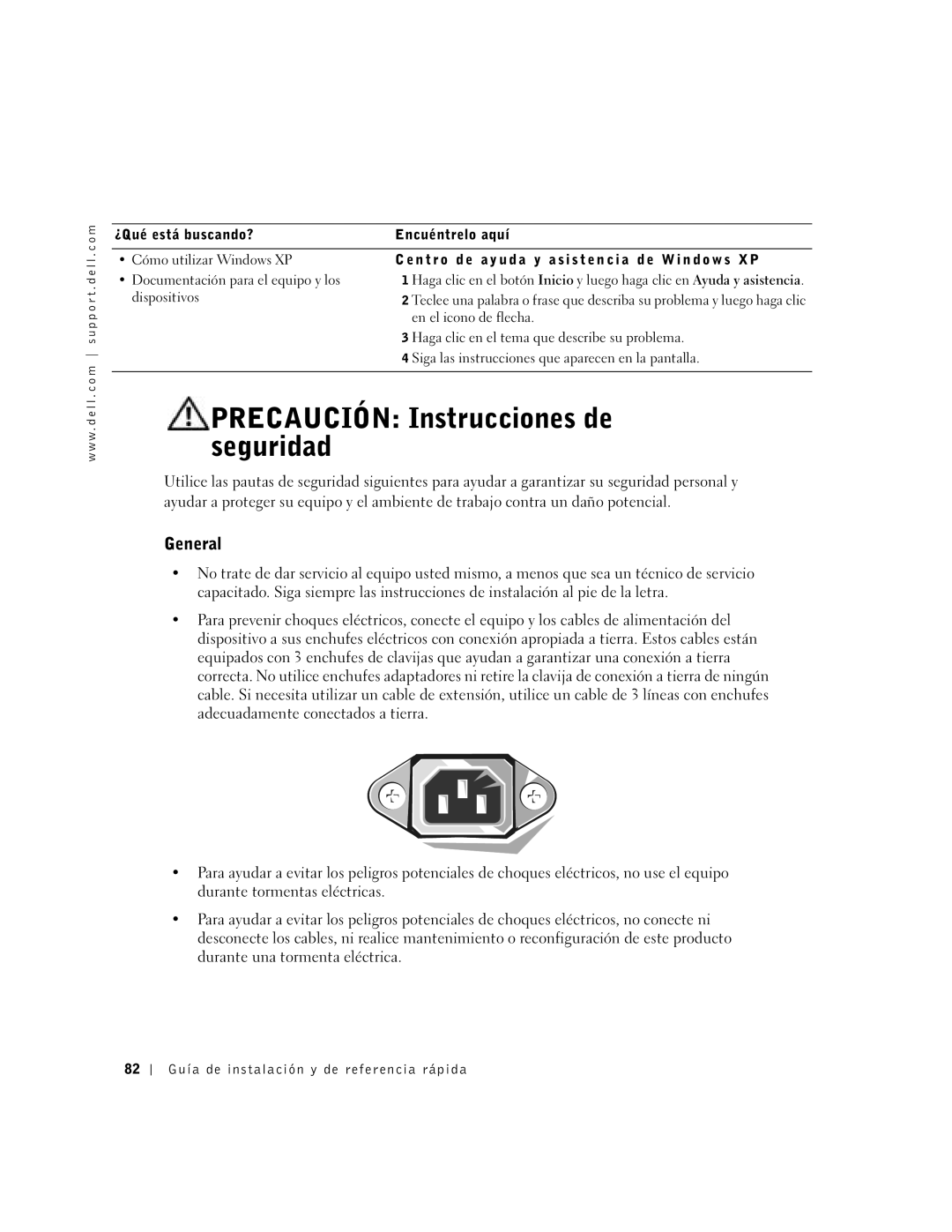 Dell 38WYD manual Precaución Instrucciones de seguridad, General 