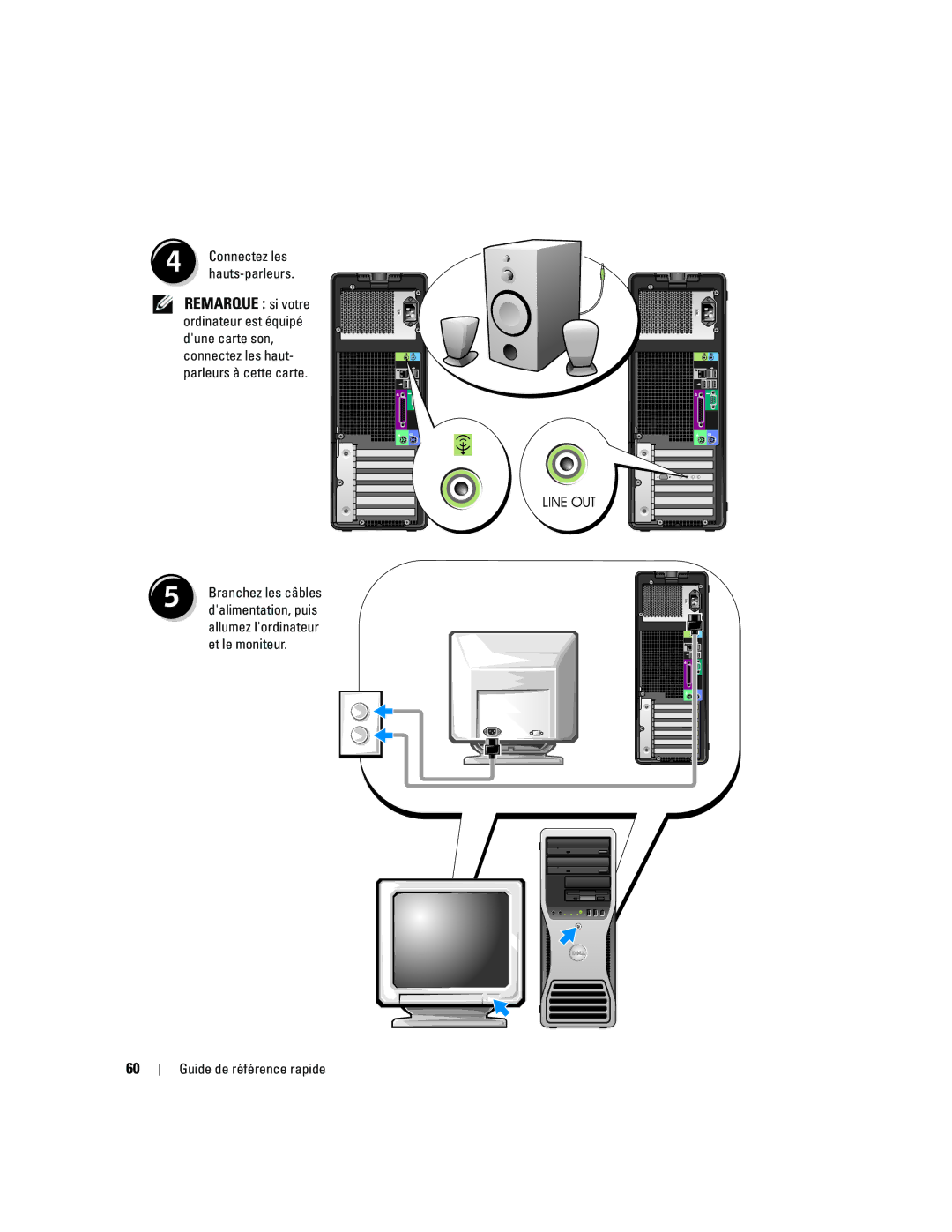 Dell 390, GH458 manual Connectez les 