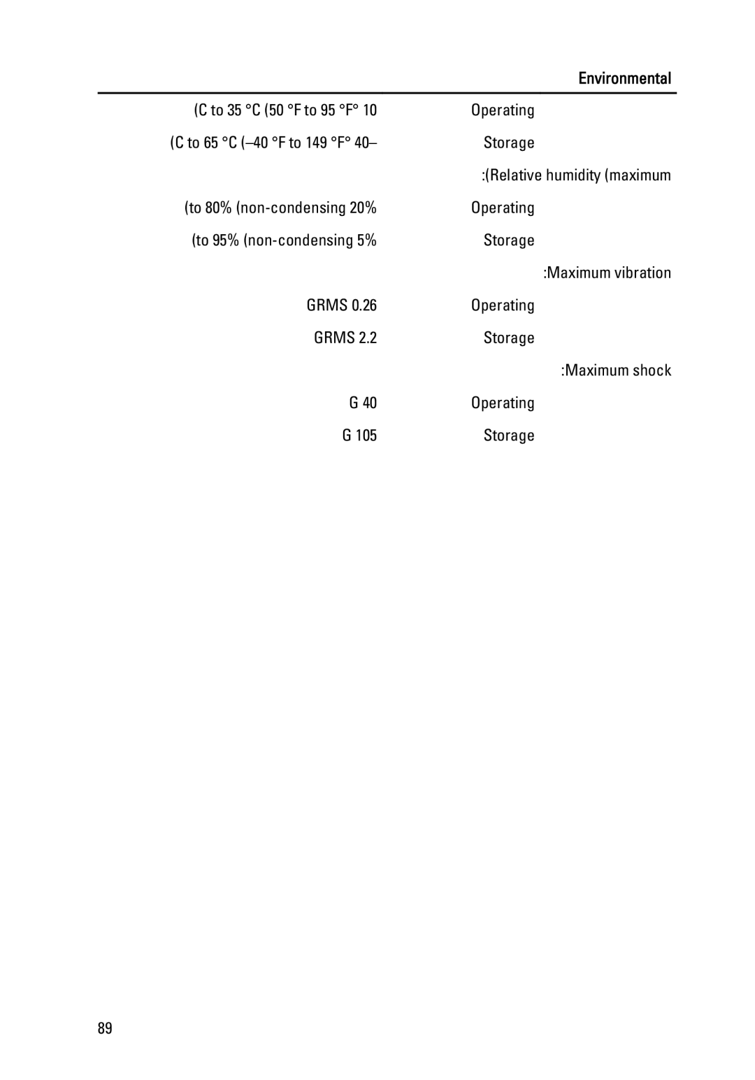 Dell 390 owner manual Storage 