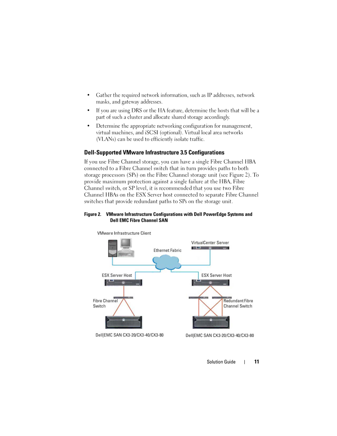 Dell 3i manual Dell-Supported VMware Infrastructure 3.5 Configurations 