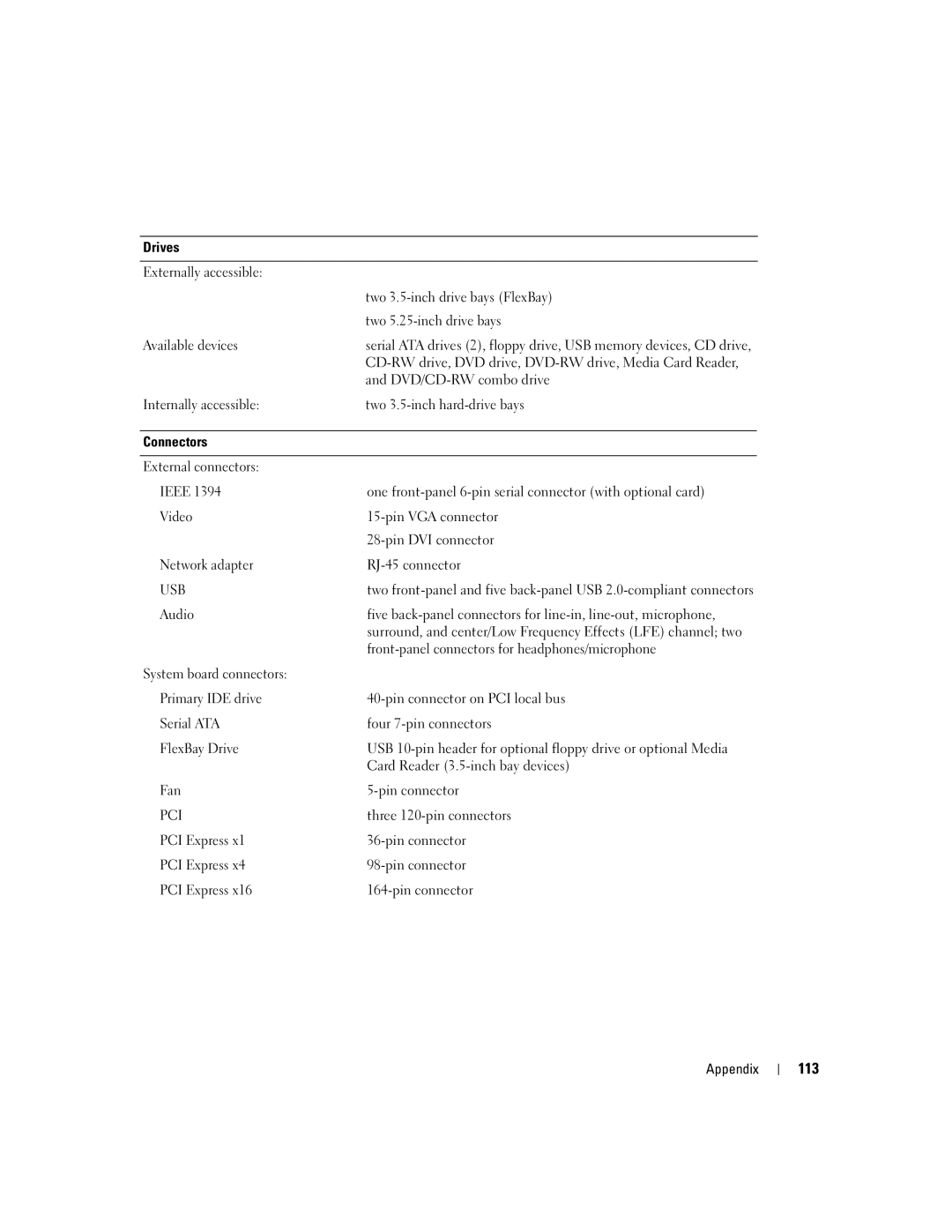 Dell 400 owner manual 113 