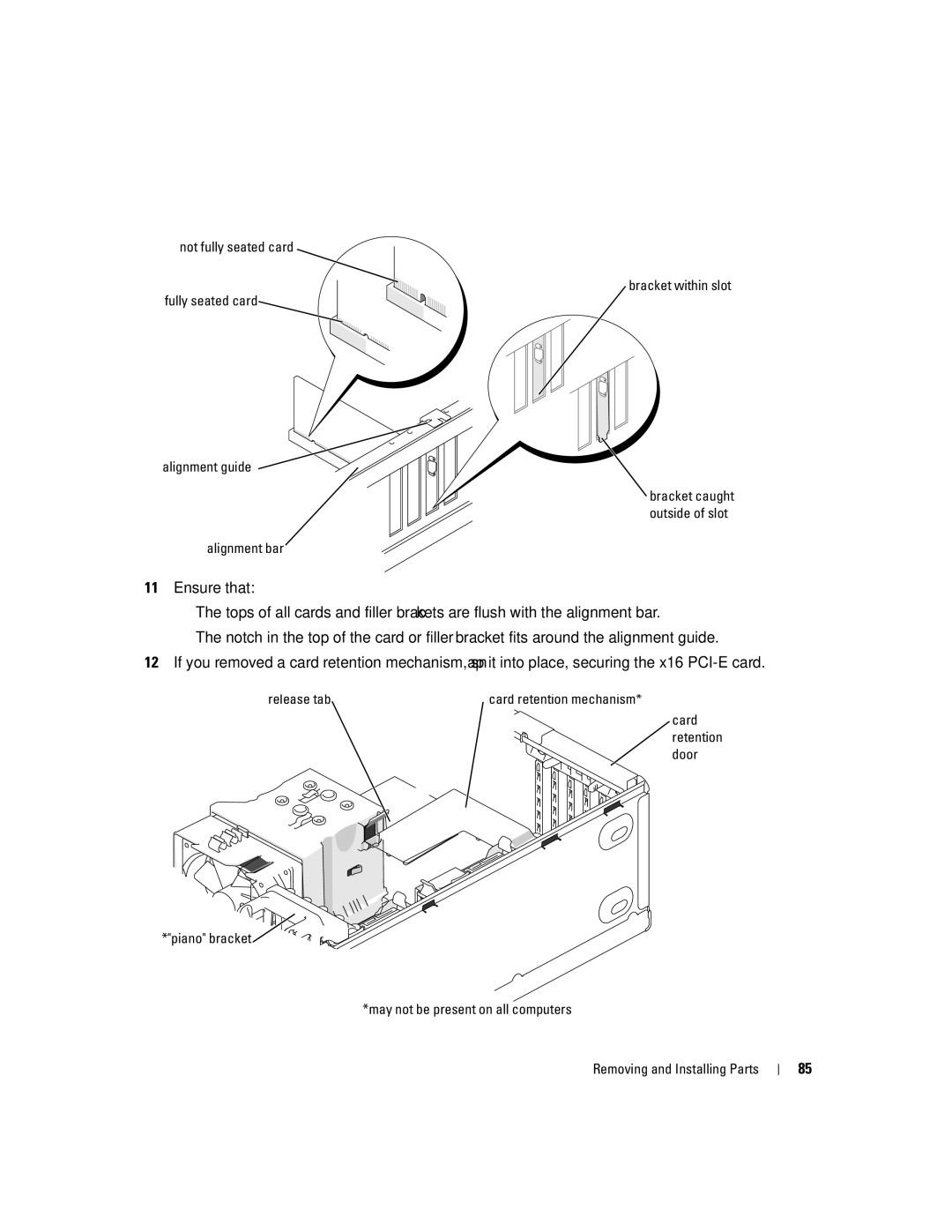 Dell 400 owner manual Release tab 