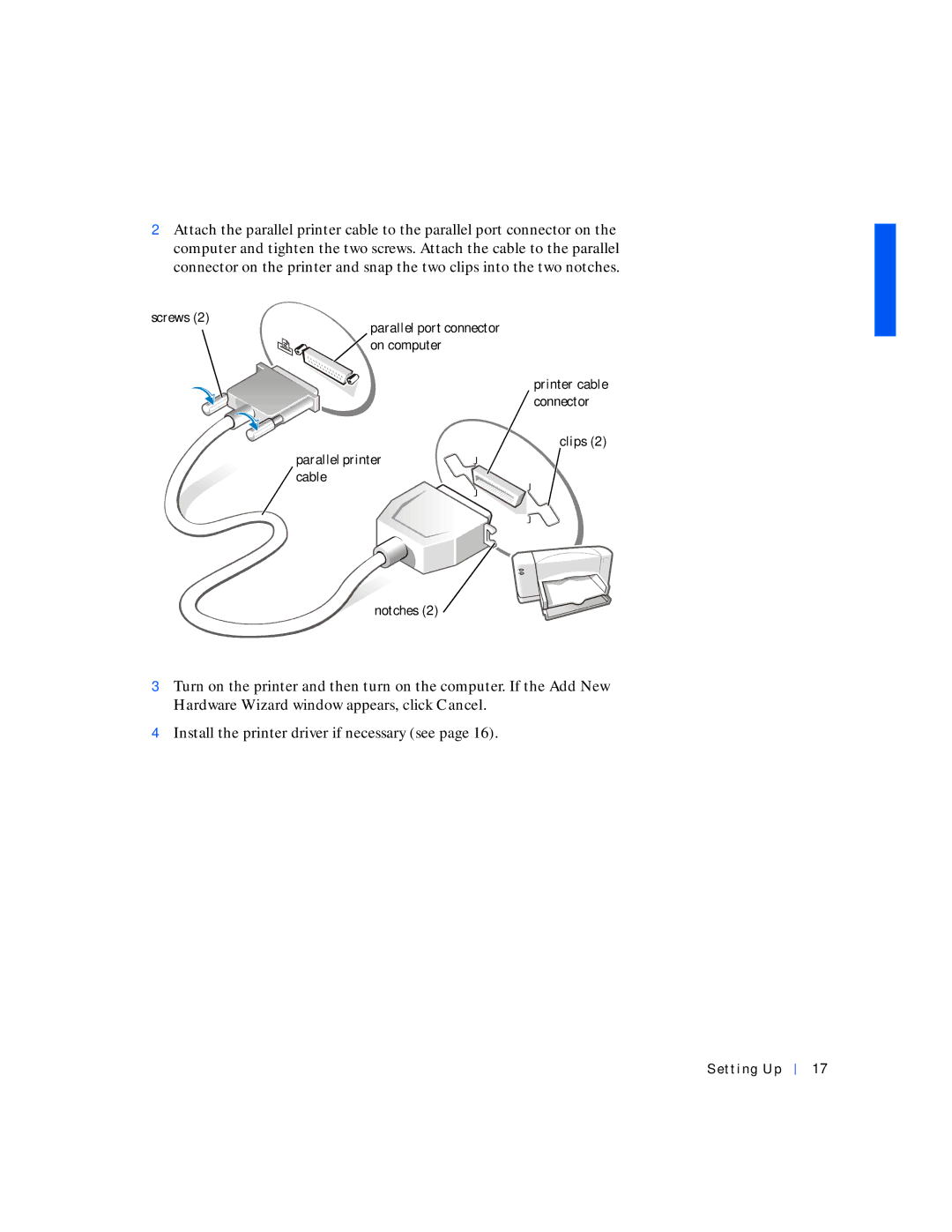 Dell 4000 manual Notches 