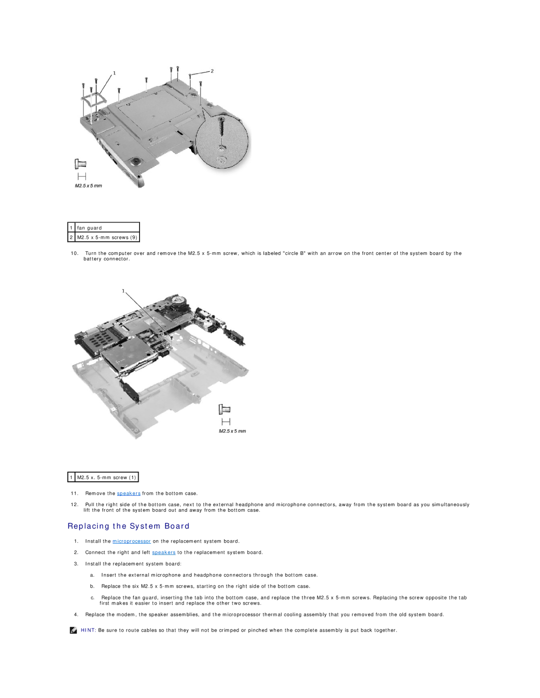 Dell 4100 specifications Replacing the System Board 