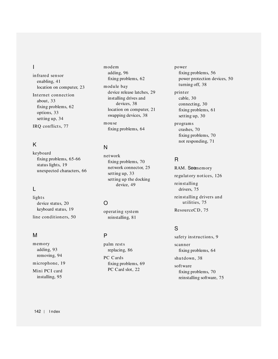 Dell 4150 owner manual 142 