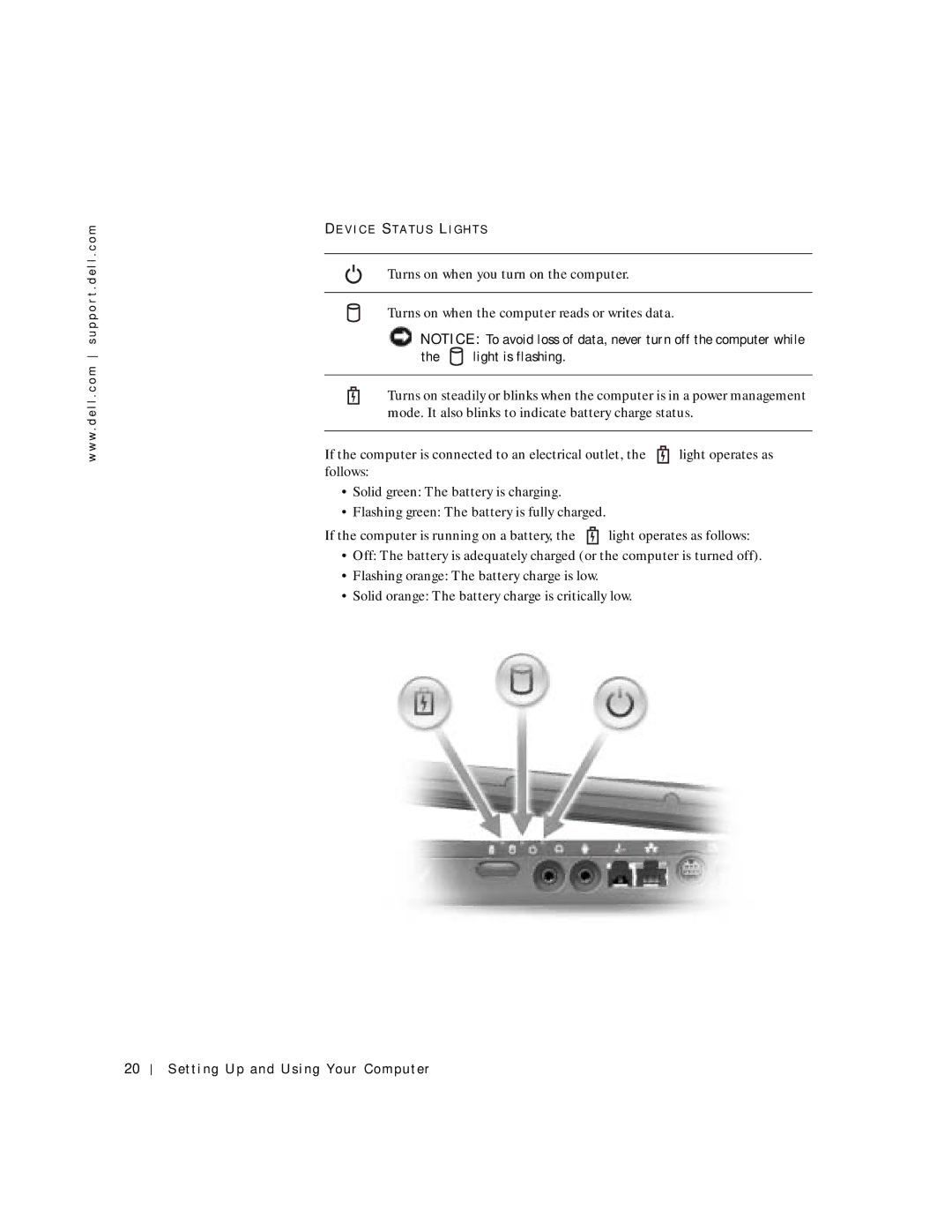 Dell 4150 owner manual Light is flashing 