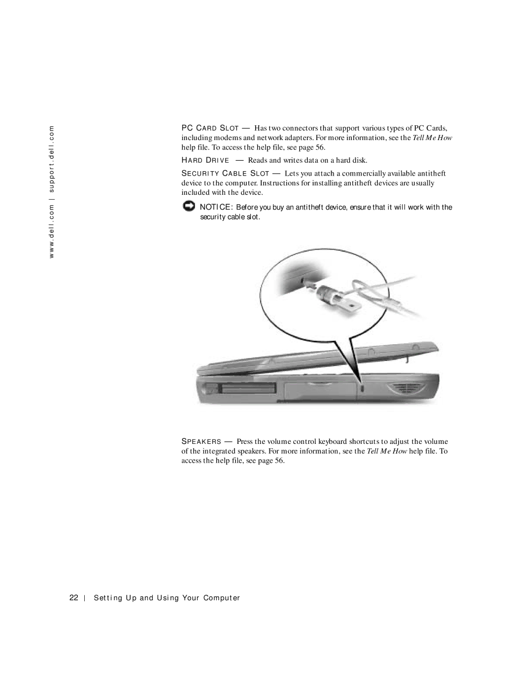 Dell 4150 owner manual Setting Up and Using Your Computer 