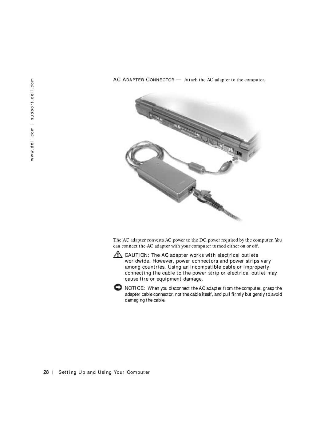 Dell 4150 owner manual Setting Up and Using Your Computer 