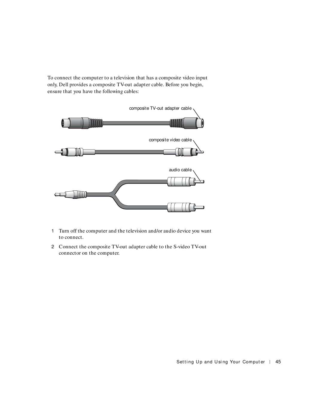 Dell 4150 owner manual Setting Up and Using Your Computer 