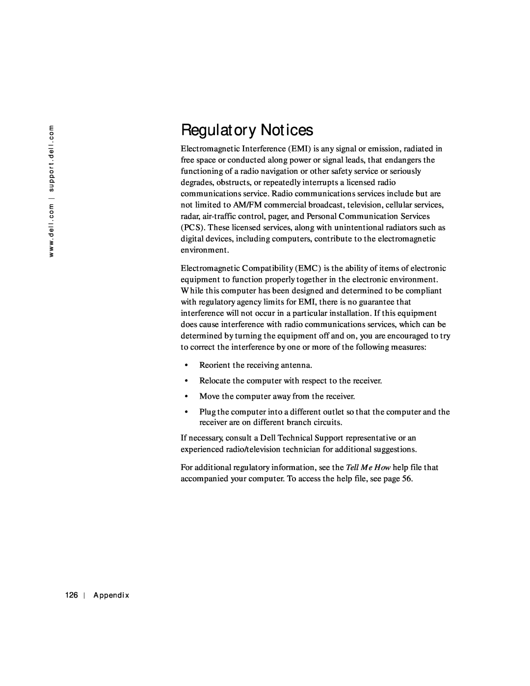 Dell 4150 owner manual Regulatory Notices 
