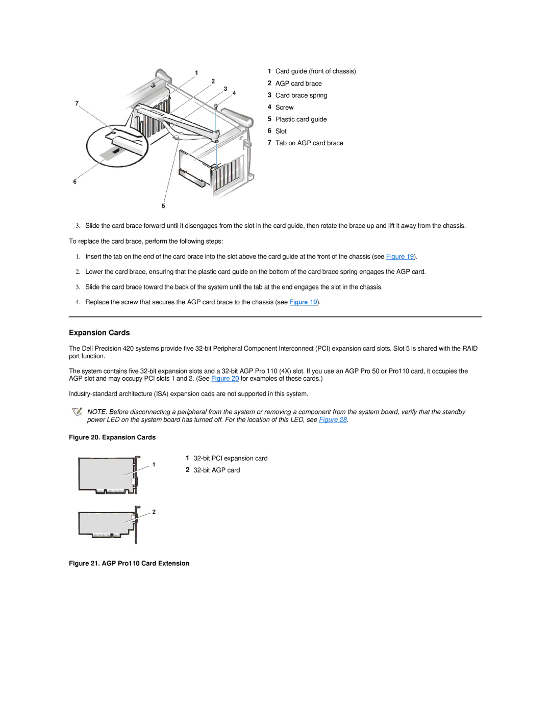 Dell 420 manual AGP Pro110 Card Extension 