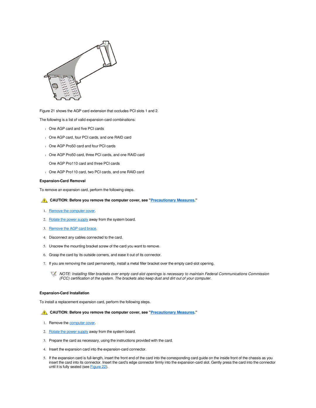 Dell 420 manual Expansion-Card Removal, Expansion-Card Installation 